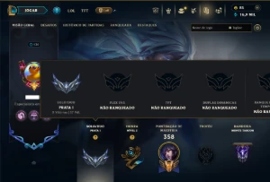 Prata 1 com 145 Champs e 90 Skins ( ADC / MID / JG )