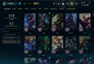 Prata 1 com 145 Champs e 90 Skins ( ADC / MID / JG ) - League of Legends LOL