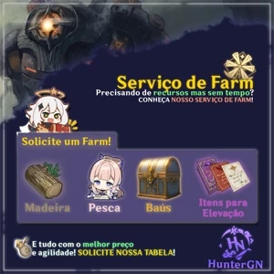 🧰 SERVIÇOS DE FARM - GENSHIN IMPACT | ANUNCIO DINAMIC