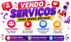 🚀 Serviços Para Redes Sociais | Seguidores, Views, Curtidas