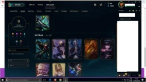 Conta League of Legends Unranked Acima LVL 30 c/SKINS LOL