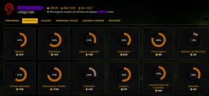 Conta de World of Warcraft 11 personagens level 80 - Blizzard