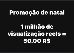 1 milhão de visualização Reels instagram - Social Media