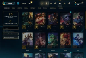 Platina 4 com 30 Champs e 3 Skins - League of Legends LOL