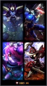 Conta League of Legends - PRATA 5 - 4 Skins - Bonus de IP LOL