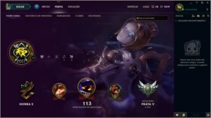 Conta League of Legends - PRATA 5 - 4 Skins - Bonus de IP LOL