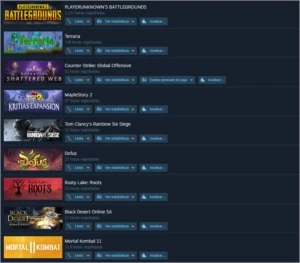 Conta steam com jogos valendo mais de 1k