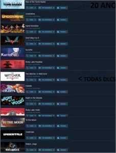 Conta steam com jogos valendo mais de 1k