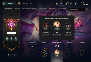 Conta Unranked com 130 Champs e 157 Skins ( MID ADC E SUP ) - League of Legends LOL