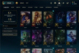 Ferro 2 com 40 Champs  e 4 Skins + 9 Fragmentos - League of Legends LOL