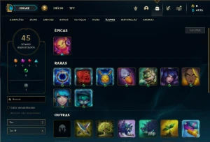 Ferro 2 com 40 Champs  e 4 Skins + 9 Fragmentos - League of Legends LOL