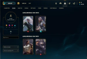 Ferro 2 com 40 Champs  e 4 Skins + 9 Fragmentos - League of Legends LOL