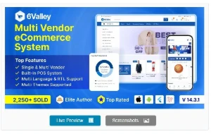 [Script Web & App] 6Valley - Sistema De Ecommerce Multivenda