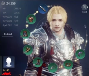 Conta MIR4 - Level 40, já podendo farmar DRACO. Arma rara.