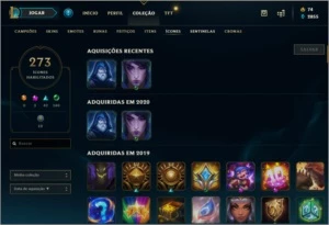 Conta League of Legends 859 Skins LOL