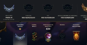Conta League of Legends com 441 skins LOL