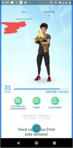 Conta Pokémon go nivel 31 barata