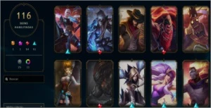 CONTA LOL - LVL 334 - 116 SKINS e ++ - League of Legends