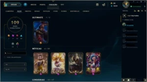CONTA LOL - LEVEL 190, 110 SKINS RARAS, R$1500 GASTO, OURO2. - League of Legends