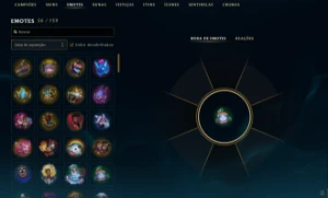 141 Skins / Platina 2 / 56 Emotes / 186 Icones - League of Legends LOL