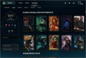 CONTA LOL DIAMANTE 3 BORDA MESTRE 207 SKINS!! - League of Legends