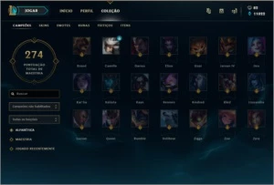 CONTA LOL DIAMANTE 3 BORDA MESTRE 207 SKINS!! - League of Legends