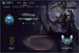 CONTA LOL DIAMANTE 3 BORDA MESTRE 207 SKINS!! - League of Legends