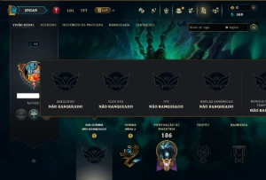 Unranked com 80 Champs e 9 Skins - League of Legends LOL