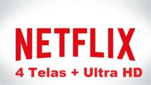 Conta Netflix 4 TELAS + ULTRA HD (4K) 30 DIAS. - Outros