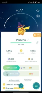 Pikachu chapeu de bruxa - Pokemon Go