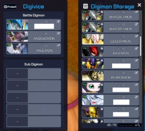 Conta DSR - 29 MEGA LVL 100 - Digimon Super Rumble