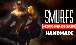 [Br] Smurfs Unranked Handmade + Escolha De Skin [Sem Ban] - League of Legends LOL
