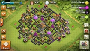 Conta CV8 Full, 4 construtores, 1153 gemas, level 85 - Clash of Clans