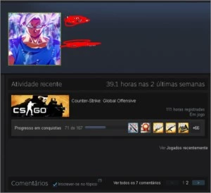 Conta CSGO LVL 20 GAMERSCLUB - Counter Strike