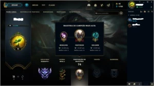 CONTA LOL DIAMANTE 1 SMURF - League of Legends
