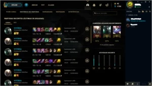 CONTA LOL DIAMANTE 1 SMURF - League of Legends