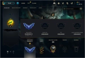 Conta Smurf D4 69% wr email confirmado - League of Legends LOL