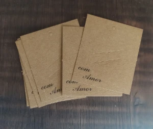 Tag Kraft com Mensagem e Corte para Buquê - 10 Unidades - Artesanato e Personalizados