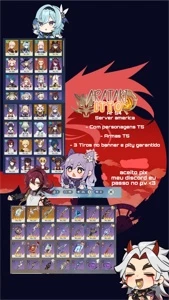 Conta com kazuha + hutao e outros t5 - Genshin Impact