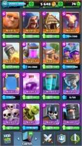Conta Clash Royale - Arena 11 - 3800 troféus