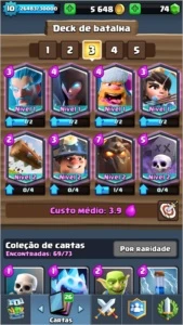 Conta Clash Royale - Arena 11 - 3800 troféus