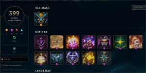 Conta 2017 Diamante 3 300 skins e muito mais - League of Leg - League of Legends LOL