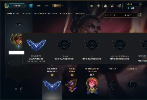 Diamante 3 com 45 Champs e 7 Skins - League of Legends LOL
