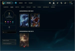 Conta ouro 4 com 3 skins e 42 champs - League of Legends LOL