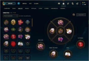 Conta ouro 4 com 3 skins e 42 champs - League of Legends LOL