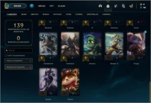 Conta ouro 4 com 3 skins e 42 champs - League of Legends LOL