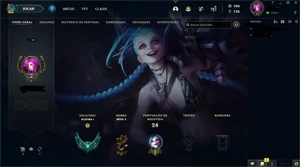 Conta platina 1 60%winrate - League of Legends LOL