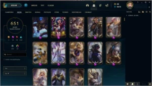 Conta lol - 651 skins - varias skins legado e prestigio - League of Legends