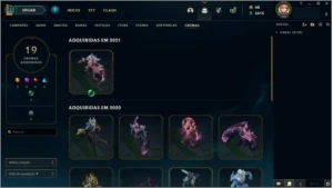 Conta lol - 651 skins - varias skins legado e prestigio - League of Legends