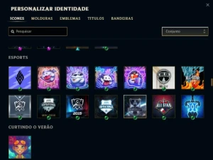 Conta de LOL criada em 2011- Skin Vitoriosa desde a season 2 - League of Legends
